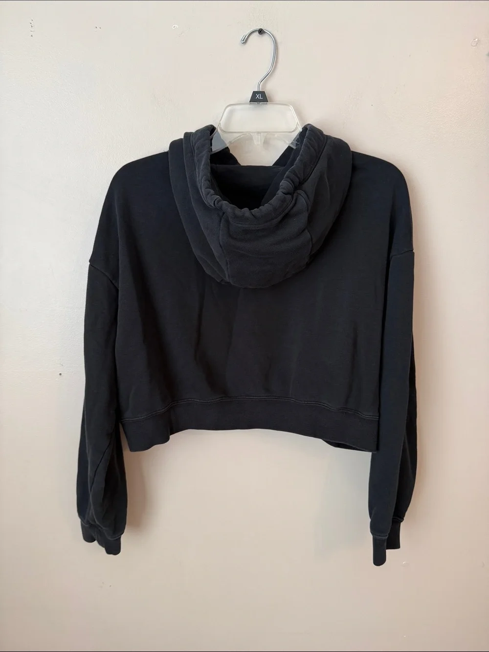 Nike Graphic Cropped Hoodie Black  Size Small